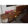 Image 4 : VINTAGE MAHOGANY DROP LEAF CONSOLE TABLE W/1 DRAWER