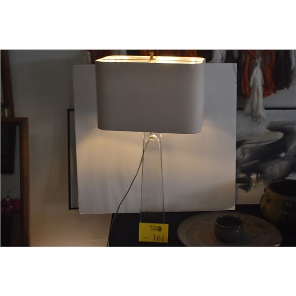 CRYSTAL TABLE LAMP W/SHADE