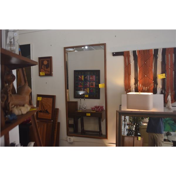 LARGE KOA FRAMED WALL MIRROR (32 1/2" X 67")