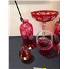 Image 2 : COLLECTION OF CRANBERRY GLASS (6 PCS)