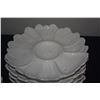 Image 3 : WHITE ITALIAN CERAMIC ARTICHOKE PLATES (14 PCS)