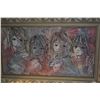 Image 2 : FRAMED OIL PAINTING ON CANVAS, FOUR CHILDREN; SIGNED P. BUTSCHI (25 1/2" X 15 1/2")
