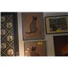 Image 1 : FRAMED ZACK & ZOE MID CENTURY LITHOGRAPHS BY CHINESE-AMERICAN ARTIST DAVID KWO (2 PCS)