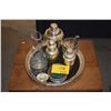 Image 1 : MIXED BAR LOT: SHAKERS, ICE BUCKETS, WINE COASTERS, WINE AERATORS, CHILL & POUR, "CHEER'S" PLATES, E