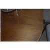 Image 5 : MID CENTURY MODERN WOOD TABLE W/1 LEAF, 6 CHAIRS & GLASS TOP