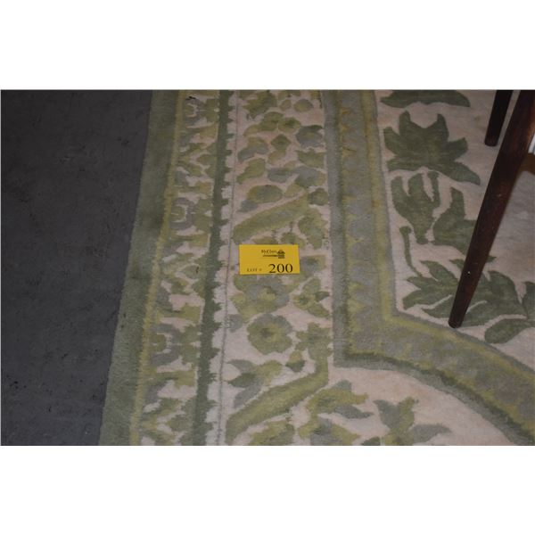 KHALABAR WOOL RUG, MADE IN INDIA (108" X 144")