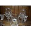Image 2 : COLLECTION OF CRYSTAL CANDLE HOLDERS (7 PCS)