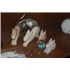 Image 2 : COLLECTION OF ASSORTED RABBIT FIGURINES (PORCELAIN, STONE, WOOD, METAL & CERAMIC) (31 PCS)