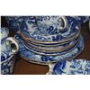 Image 4 : ROYAL CROWN DERBY BLUE & WHITE TEACUPS, SAUCERS, PLATES, CREAMER, SUGAR & DISH (17 PCS)