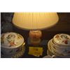 Image 1 : ALABASTER TABLE LAMP W/SHADE