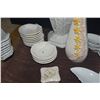 Image 5 : VINTAGE WHITE GLAZED PORCELAIN HEXAGONAL CANDLE HOLDER, BUTTERFLY DISHES, SHELL DISHES, PORCELAIN BO