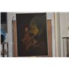 Image 2 : FRAMED VINTAGE ABSTRACT OIL ON CANVAS, SIGNED ABLES '62 (29" X 40 3/4")