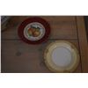 Image 2 : ASSORTED DECORATIVE PLATES & VINTAGE BLUE & WHITE CRANE/PHOENIX COVERED RICE BOWL (6 PCS)