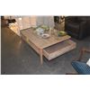 Image 5 : LIGHT WOOD COFFEE TABLE W/2 DRAWERS (33" X 44" X 18")