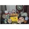 Image 1 : COLLECTION OF ASSORTED CAT FIGURINES W/STAND (14 PCS)