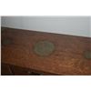 Image 4 : 8 DRAWER WOOD CABINET W/BRASS EMBELLISHMENTS (25" X 11" X 8 1/2")