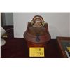 Image 1 : CHINESE RED WOOD STORAGE BASKET