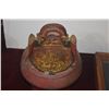 Image 4 : CHINESE RED WOOD STORAGE BASKET