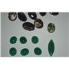 Image 8 : MIXED LOT OF SEMI-PRECIOUS STONES & OTHER STONES (QUARTZ, CATS EYE, MOONSTONES, PERIDOT, ETC.) (DOES