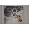 Image 2 : FRAMED ABSTRACT FLORAL OIL ON CANVAS; SIGNED LAU CHUN 1977 (45" X 41")