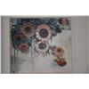 Image 3 : FRAMED ABSTRACT FLORAL OIL ON CANVAS; SIGNED LAU CHUN 1977 (45" X 41")