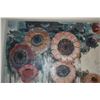Image 4 : FRAMED ABSTRACT FLORAL OIL ON CANVAS; SIGNED LAU CHUN 1977 (45" X 41")