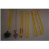 Image 2 : DESIGNER BUTTERSCOTCH AMBER LONG NECKLACES (6 PCS)
