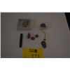 Image 1 : MIXED LOT: CHINESE COLLECTIBLES: FOSSIL, ARCHAIC SHAPES, PI & PENDANTS (9 PCS)