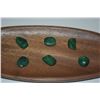 Image 2 : TUMBLED GREEN JADE STONES (6 PCS) (DOES NOT INCLUDE DISPLAY DISH)