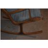 Image 4 : MID CENTURY HERON ROCKING CHAIR, DESIGNED BY MITSUMASA SUGASAWA FOR TENDO MOKKO, 1960'S W/BLUE TUFTE