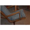 Image 6 : MID CENTURY HERON ROCKING CHAIR, DESIGNED BY MITSUMASA SUGASAWA FOR TENDO MOKKO, 1960'S W/BLUE TUFTE