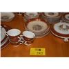 Image 1 : VINTAGE CHINA, PEGASUS BY SEBRING, USA W/22K GOLD TRIM, CA. 1930-1940'S (98 PCS)