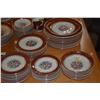 Image 4 : VINTAGE CHINA, PEGASUS BY SEBRING, USA W/22K GOLD TRIM, CA. 1930-1940'S (98 PCS)