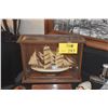 Image 1 : US COAST GUARD TRAINING SHIP MODEL, "EAGLE" IN DISPLAY CASE