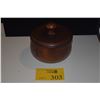 Image 1 : FINE HAWAIIAN WOOD TURNED BOWL W/COVER (6 1/2" X 6 1/2") (DOES NOT INCLUDE STAND)