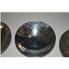 Image 3 : 5 1/4" & 6" VINTAGE ETCHED BOWLS & PLATE, SILVER ON COPPER, MANUFACTURED FOR GROSSMAN MOODY LTD. & D