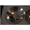 Image 4 : 5 1/4" & 6" VINTAGE ETCHED BOWLS & PLATE, SILVER ON COPPER, MANUFACTURED FOR GROSSMAN MOODY LTD. & D