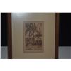 Image 2 : KOA FRAMED ETCHING PRINT, "KAILUA BEACH"; SIGNED HASENYAGER (SHIRLEY) (7 1/4" X 9") (DOES NOT INCLUD