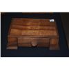 Image 2 : KOA FOOTED STAND W/DRAWER & KOA LETTER HOLDER (2 PCS)