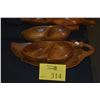 Image 1 : MONKEYPOD LEAF BOWLS & TRAY (4 PCS)
