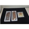 Image 5 : MIXED LOT: SEED PEARL & STARFISH NECKLACE, CHEVRON GLASS TUBE BEAD NECKLACE & PERUVIAN CERAMIC NECKL