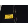 Image 1 : 35" LONG OVAL MULTI STONE SAPPHIRE & RUBY BEAD NECKLACES W/SILVER CLASP
