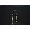 Image 2 : 35" LONG OVAL MULTI STONE SAPPHIRE & RUBY BEAD NECKLACES W/SILVER CLASP