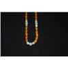 Image 4 : 30" KNOTTED MULTI STONE JADE BEAD NECKLACE