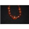 Image 3 : VINTAGE GRADUATED FACETTED AMBER BEAD NECKLACE, (19 1/2") (RESTRUNG, SILVER CLASP)