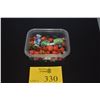 Image 1 : LOT OF MIXED BEADS: CORAL, ROSE QUARTZ, PORCELAIN, GLASS, ETC.