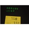 Image 1 : OVAL GREEN JADE CABOCHONS, VARIOUS SIZES (10 PCS) (DOES NOT INCLUDE DISPLAY DISH)