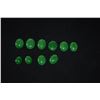 Image 2 : OVAL GREEN JADE CABOCHONS, VARIOUS SIZES (10 PCS) (DOES NOT INCLUDE DISPLAY DISH)