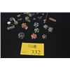 Image 1 : MIXED LOT GLASS TRADE BEADS, ART GLASS, LAMP WORK, MILLEFIORI, MOSAIC, ETC.
