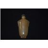Image 2 : CHINESE AGATE SNUFF BOTTLE W/LION HEAD HANDLES & JADE TOP (2 7/8")